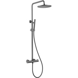 Душевая стойка с термостатом Abber Kreis AF8160NG, никель, Цвет производителя: никель фото 