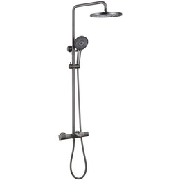 Душевая стойка с термостатом Abber Thermostat AF8516NG, никель, Цвет производителя: никель фото 