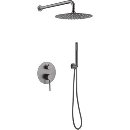 Душевая система для душа Abber Emotion AF8818NG, никель фото 