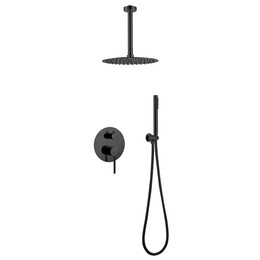 Душевая система для душа Abber Emotion AF8821B, чёрный матовый фото 