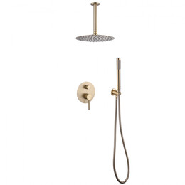 Душевая система для душа Abber Emotion AF8821G, золото матовый фото 