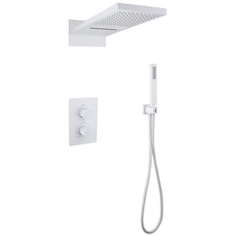 Душевая система для душа с термостатом Abber Weiss Insel AF8052W, белый фото 