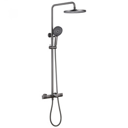 Душевая стойка с термостатом Abber Thermostat AF8516NG, никель, Цвет производителя: никель фото 