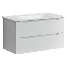 Тумба подвесная с раковиной-столешницей Sancos Norma 2.0 90 см NR2.090W фото 