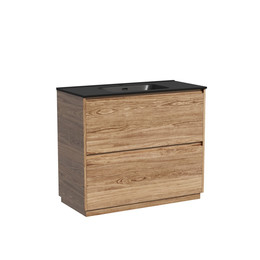 Тумба напольная с раковиной Sancos Libra Floor 100 см LB100FECH, дуб чарльстон (раковина Element CN7003MB) фото 