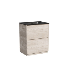 Тумба напольная с раковиной Sancos Libra Floor 70 см LB70FEG, дуб галифакс натуральный (раковина Element CN7007MB) фото 