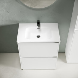 Тумба напольная с раковиной Sancos Libra Floor 70 см LB70FW (раковина Element CN7007) фото 