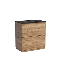 Тумба напольная с раковиной Sancos Libra Floor 80 см LB80FECH, дуб чарльстон (раковина Element CN7005MB) фото 