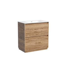 Тумба напольная с раковиной Sancos Libra Floor 80 см LB80FECH, дуб чарльстон (раковина Element CN7005) фото 