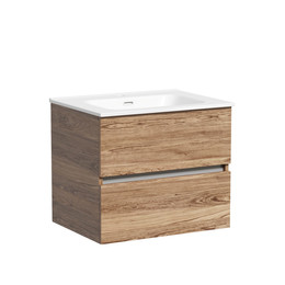 Тумба подвесная с раковиной Sancos Urban 60 см UR60ECH, дуб чарльстон (раковина Element CN7001) фото 