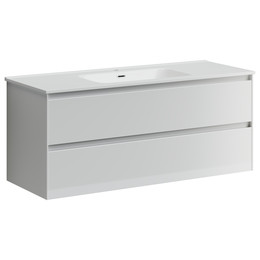 Тумба подвесная с раковиной-столешницей Sancos Cento 120 см CN120-1W (раковина Element CN7006) фото 