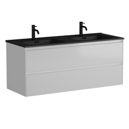 Тумба подвесная с раковиной Sancos Cento 120 см CN120-2W (раковина Element CN7004MB) фото 