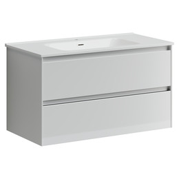 Тумба подвесная с раковиной-столешницей Sancos Cento 90 см CN90W (раковина Element CN7002) фото 