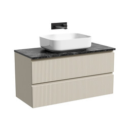 Тумба подвесная с раковиной Sancos Snob T 100 см SNT100CE, Beige Soft (раковина Element CN6011, столешница TT100A1) фото 