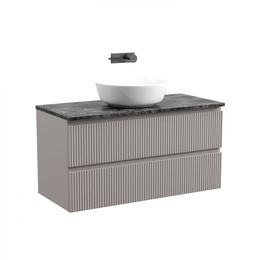 Тумба подвесная с раковиной Sancos Snob T 100 см SNT100SM, Doha Soft (раковина Element CN6013, столешница TT100A1) фото 