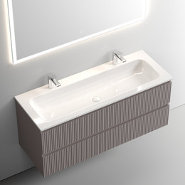 Тумба подвесная с раковиной Sancos Snob T 120 см SNT120SM, Doha Soft фото 