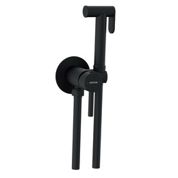 Набор для гигиенического душа Sancos Start SC1001MB, чёрный матовый (со скрытой частью) фото 