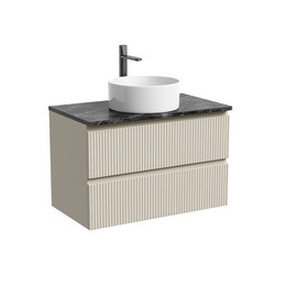 Тумба подвесная с раковиной Sancos Snob T 80 см SNT80CE, Beige Soft (раковина Element CN6032, столешница TT80A1X) фото 