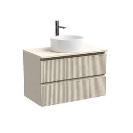 Тумба подвесная с раковиной Sancos Snob T 80 см SNT80CE, Beige Soft (раковина Element CN6032, столешница TT80A2X) фото 