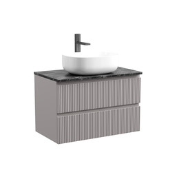 Тумба подвесная с раковиной Sancos Snob T 80 см SNT80SM, Doha Soft (раковина Element CN6018, столешница TT80A1X) фото 