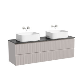 Тумба подвесная с раковиной Sancos Snob T 160 см SNT80SM, Doha Soft (раковины Element CN6052, столешница TT160A1) фото 