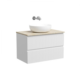 Тумба подвесная с раковиной Sancos Snob T 80 см SNT80W, Bianco (раковина Element CN6005, столешница TT80A2) фото 