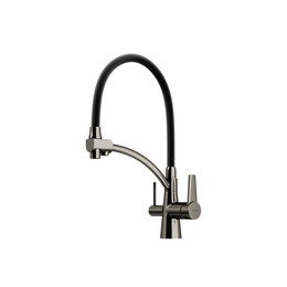Смеситель для кухни Sancos Eri SC4001GG, сталь/черный фото 