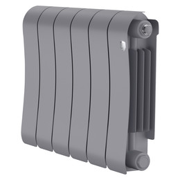 Радиатор Royal Thermo Infinity 300 Silver Satin 480x370 мм (6 секций) фото 