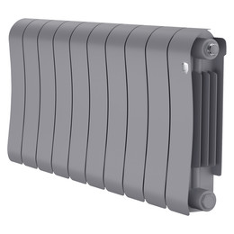 Радиатор Royal Thermo Infinity 300 Silver Satin 800x370 мм (10 секций) фото 