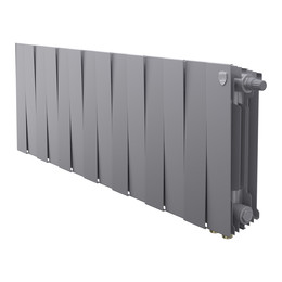 Радиатор Royal Thermo PianoForte 300 Silver Satin VDR80 1120x380 мм (14 секций) фото 