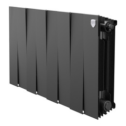 Радиатор Royal Thermo PianoForte 300 640x380 мм (8 секций) чёрый фото 