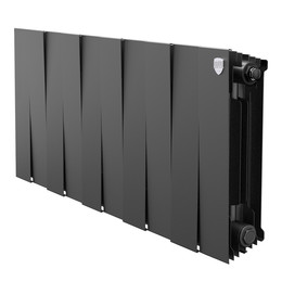 Радиатор Royal Thermo PianoForte 300 800x380 мм (10 секций) чёрый фото 