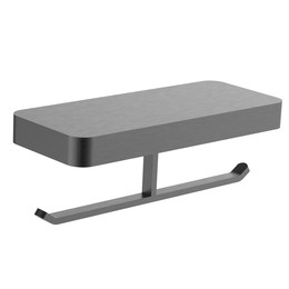 Держатель для туалетной бумаги Wonzon & Woghand Lotte WW-8356-BGM, цвет тёмный графит брашированный фото 