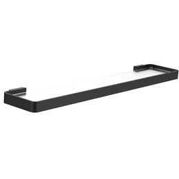 Стеклянная полка Wonzon & Woghand Lotte WW-8327A-MB, цвет чёрный матовый фото 