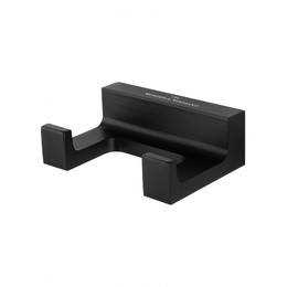 Двойной крючок Wonzon & Woghand Eclipse WW-9125-BL, цвет чёрный глянцевый фото 