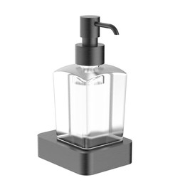 Дозатор для жидкого мыла Wonzon & Woghand Lotte WW-8333-BGM, цвет тёмный графит брашированный фото 