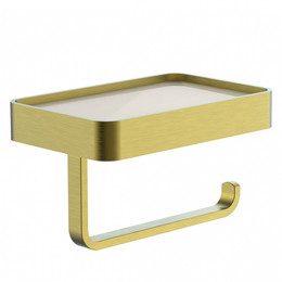 Держатель для туалетной бумаги Wonzon & Woghand Lotte WW-8336-BG, цвет золото брашированное фото 