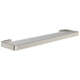 Стеклянная полка Wonzon & Woghand Lotte WW-8327A-BN, цвет никель брашированный фото 