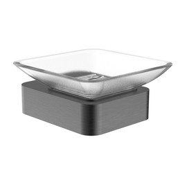 Мыльница Wonzon & Woghand Lotte WW-8322-BGM, цвет тёмный графит брашированный фото 