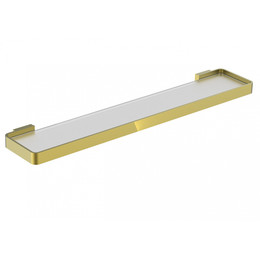 Стеклянная полка Wonzon & Woghand Lotte WW-8327A-BG, цвет золото брашированное фото 