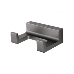 Двойной крючок Wonzon & Woghand Eclipse WW-9125-GM, цвет тёмный графит брашированный фото 