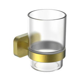 Стакан для зубных щеток Wonzon & Woghand Graffity WW-9321-BG, цвет золото брашированное фото 