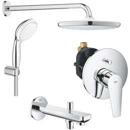 Набор смесителей 4 в 1 для ванны Grohe BauEdge 1000190 фото 