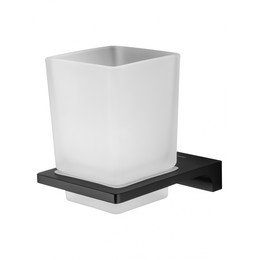 Стакан для зубных щеток Wonzon & Woghand Eclipse WW-9121-BL, цвет чёрный глянцевый фото 