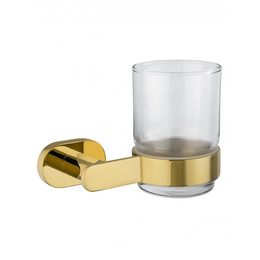 Стакан для зубных щеток Wonzon & Woghand First WW-8421-LG, цвет золото глянцевое фото 