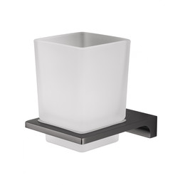 Стакан для зубных щеток Wonzon & Woghand Eclipse WW-9121-BGM, цвет тёмный графит брашированный фото 