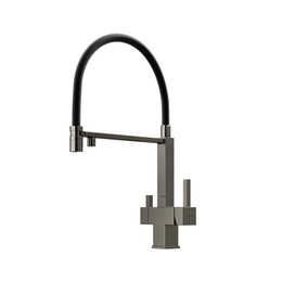 Смеситель для кухни Sancos Moro SC4006GG, вороненая сталь/чёрный фото 