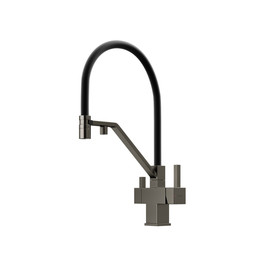 Смеситель для кухни Sancos Loro SC4007GG, вороненая сталь/чёрный фото 