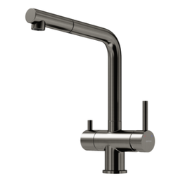 Смеситель для кухни Sancos Spin SC4015GG, вороненая сталь фото 