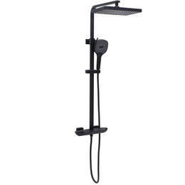 Душевая стойка Allen Brau Infinity 5.21030-31, чёрный матовый фото 